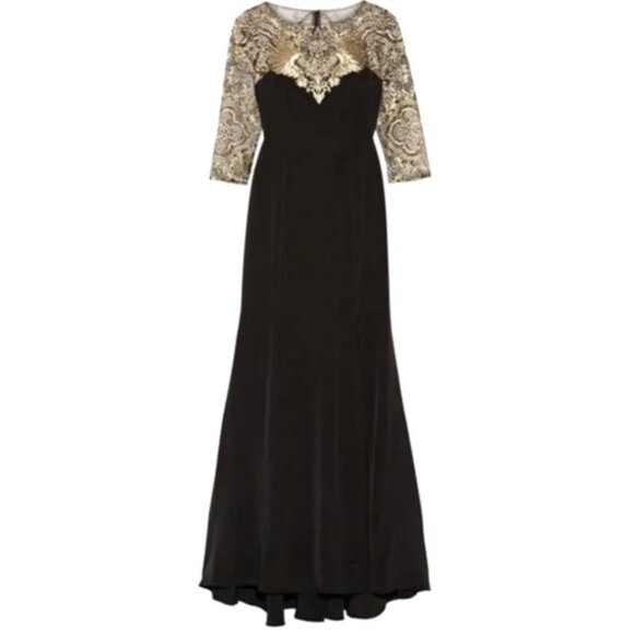 Marchesa Notte Embroidered Formal Gown - Picture 5 of 6